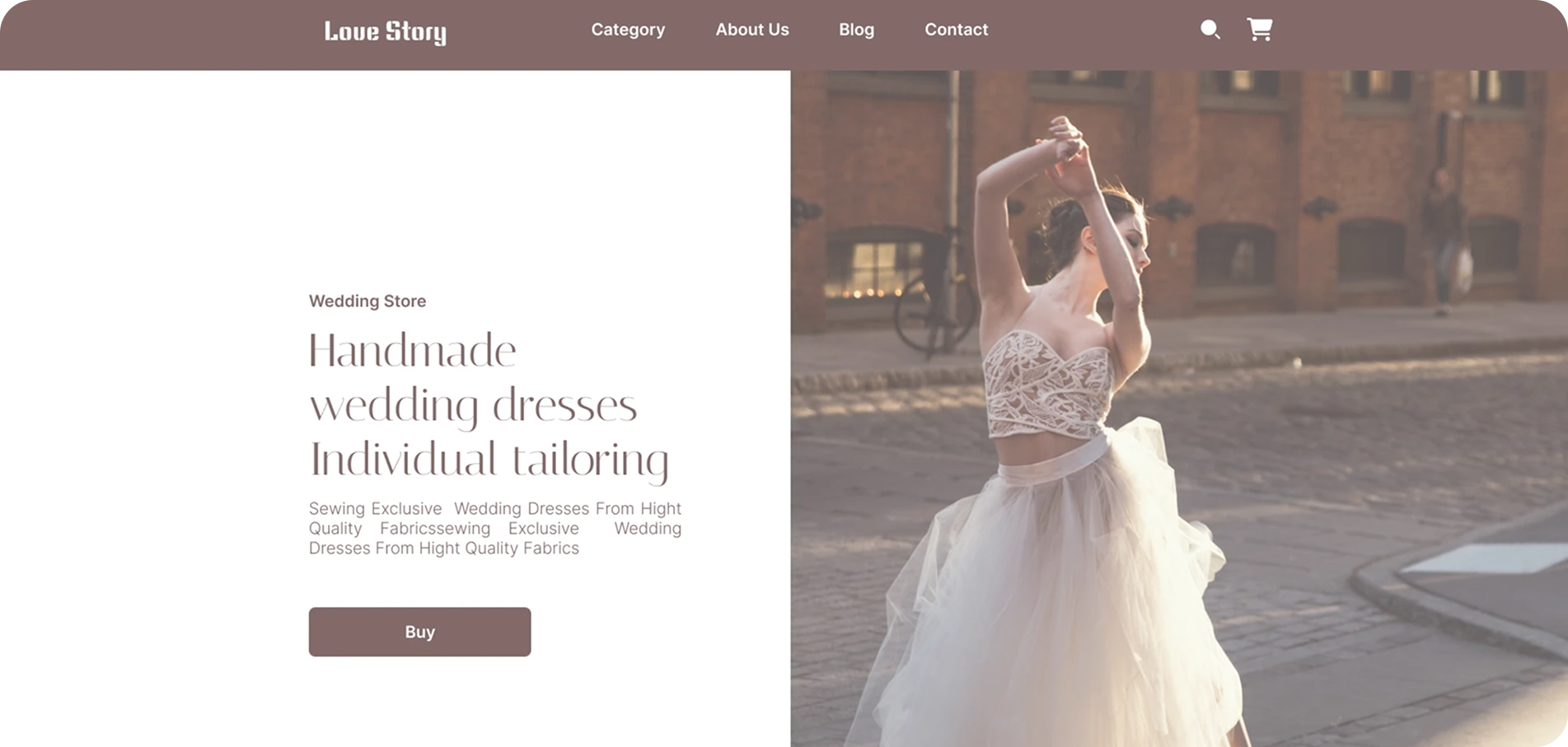 Love Story wedding dresses website